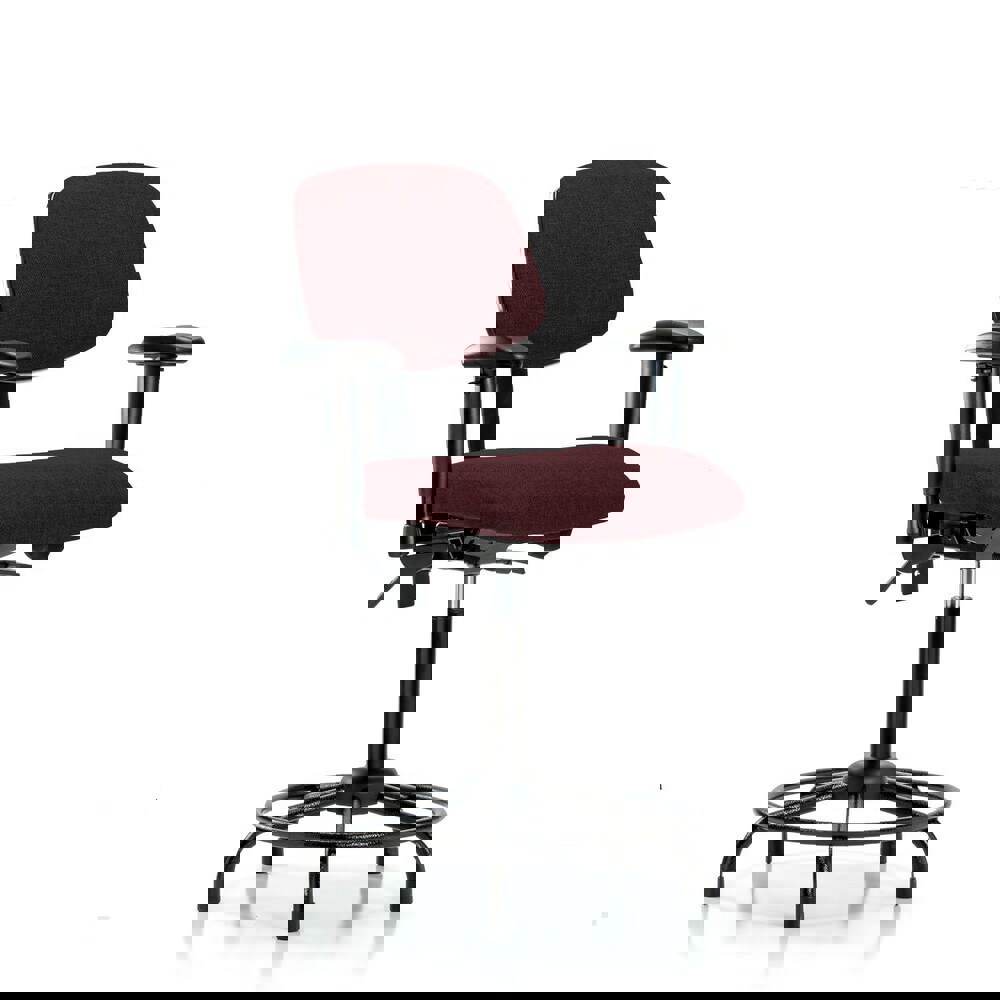 Task Chair: Olefin, Burgundy
